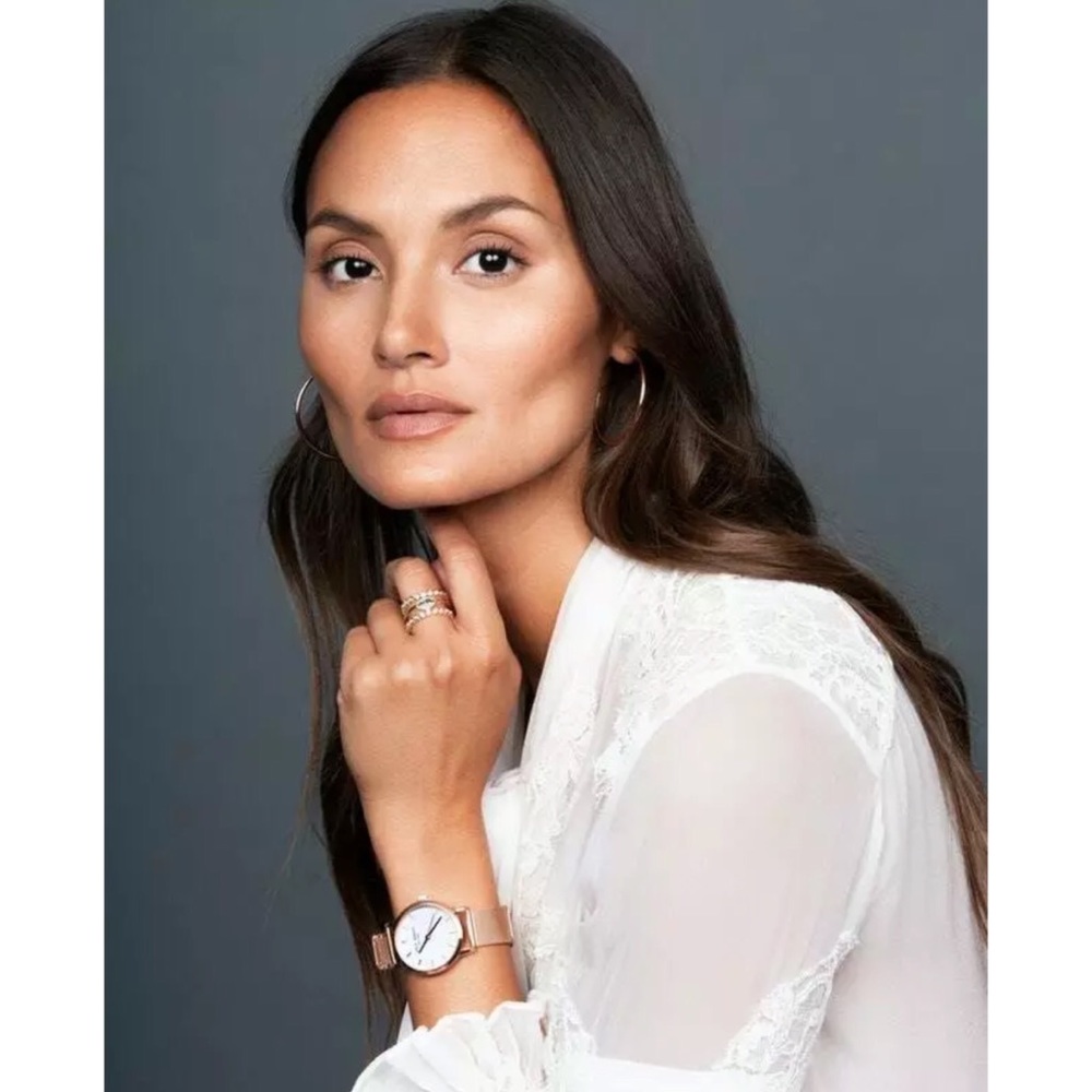 EDDIE BORGO Rachel Zoe Rose Gold Bracelet Watch